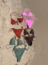 Load image into Gallery viewer, Jeweled “MP SWIM” 2 Piece Triangle Thong Bikini
